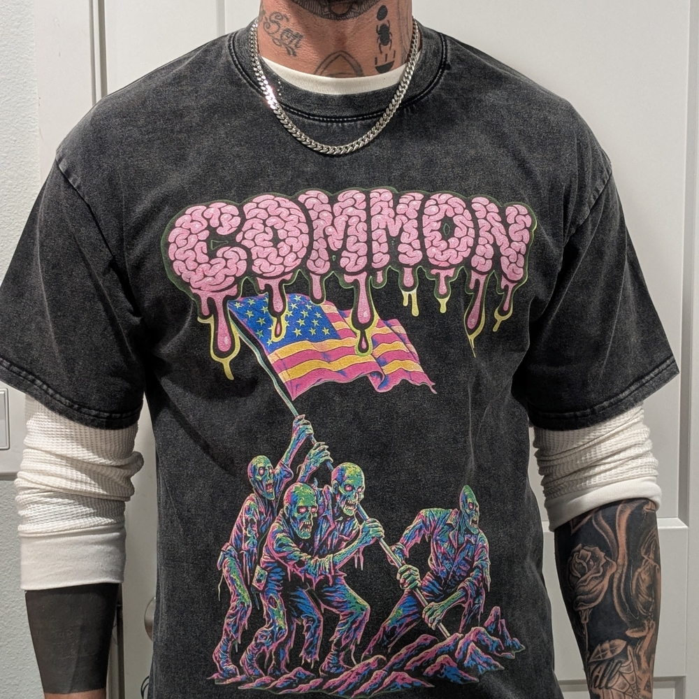 Common Graphic Black T-Shirt for Men